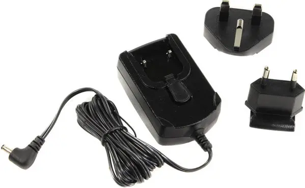 Level VI AC/DC Power Supply Wall Adapter, with Captive DC Cable and EU, UK Adapter Clip. AC Input: 100-240V, 0.2A. DC Output: 5.2V, 1.1A, 5.7W