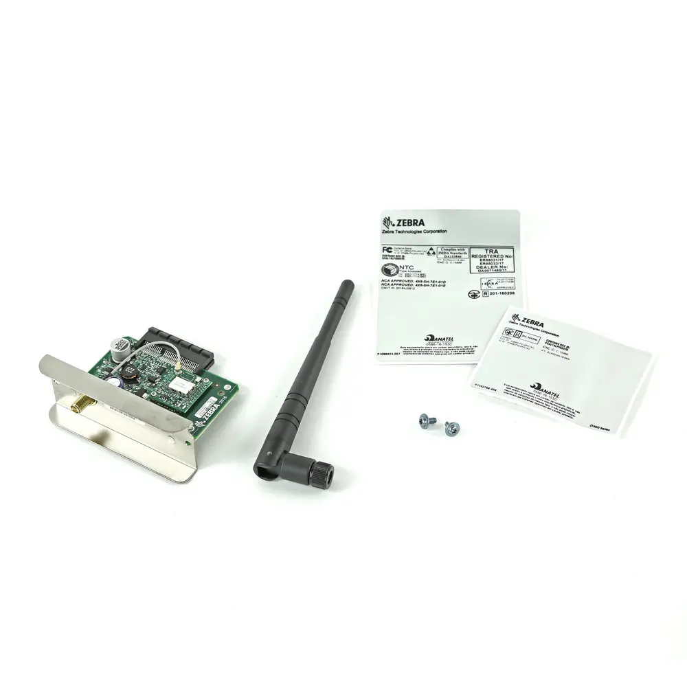 Kit, Zebranet Wireless Card 802.11ac, BT4.2, For ROW except USA, Canada, Japan. For ZT111/ZT211/ZT231, ZT411/ZT421, ZT510, ZT600 Series printers, only ZT410/ZT420 using firmware V75.20.14Z or later. (BT4.2 unavailable on ZT111/ZT211/ZT231)