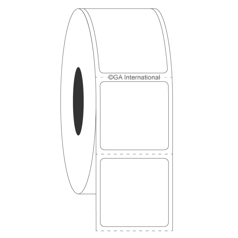 Permanent Deep-Freeze Labels for Thermal-Transfer Printers – 1″ x 1″ #FJT-29